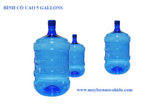 Bình nhựa PET cổ cao 5gallons Xanh Dương