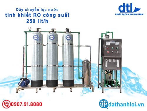 Dây chuyền lọc nước tinh khiết 250lit/h