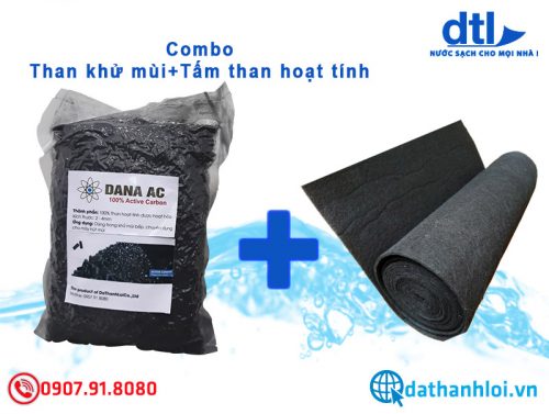 Combo than hoạt tính và vải hoạt tính hút mùi