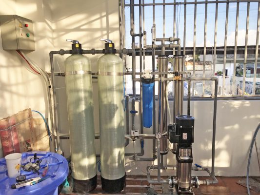 Máy lọc nước tưới hoa lan