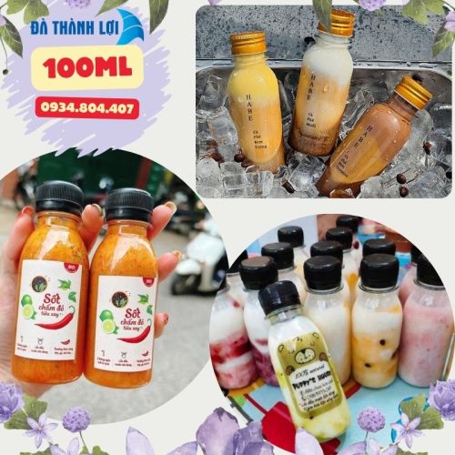 Chai tròn 100ml F28 Đơn giá mua lẻ: 1.200đ/ chai nắp nhựa – 1.810đ/ chai nắp nhôm Nếu mua nguyên bao 135 chai, đơn giá : 1.150/chai nắp nhựa – 1.760đ/ chai nắp nhôm