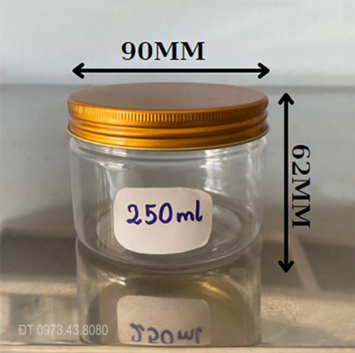 Hũ nhựa 250ml đựng thực phẩm tại Đà Nẵng