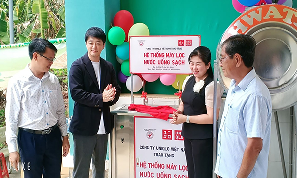 Bàn giao hệ thống lọc nước uống trường học tại Cần Giờ