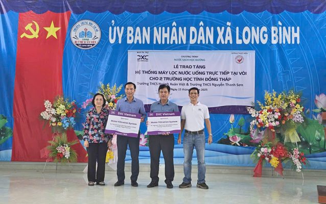 Bàn giao máy lọc nước trường học tại Đồng Tháp